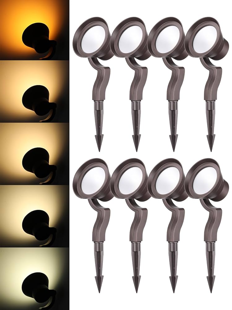 「Light Mellow Summer」 LEONLITE 8-Pack 12W/7.3W/3.7W Dimmable 5CCT LED Low Voltage